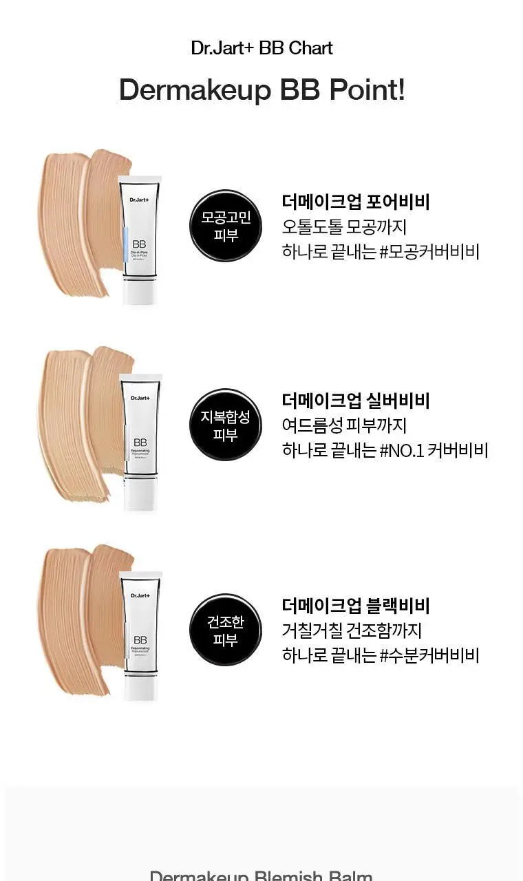 [모공블러링/실버비비] 닥터자르트 리쥬비네이팅 뷰티 밤 50ml(SPF40)/2colors 상세페이지 6